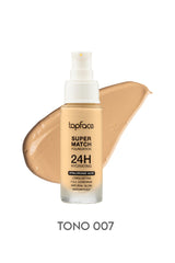 Base liquida Super match foundation 24h hydrating de Topface
