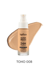 Base liquida Super match foundation 24h hydrating de Topface