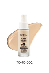 Base liquida Super match foundation 24h hydrating de Topface
