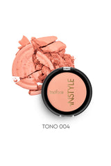 Blush on INSTYLE en polvo con aceite de macadamia