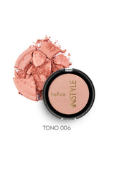 Blush on INSTYLE en polvo con aceite de macadamia