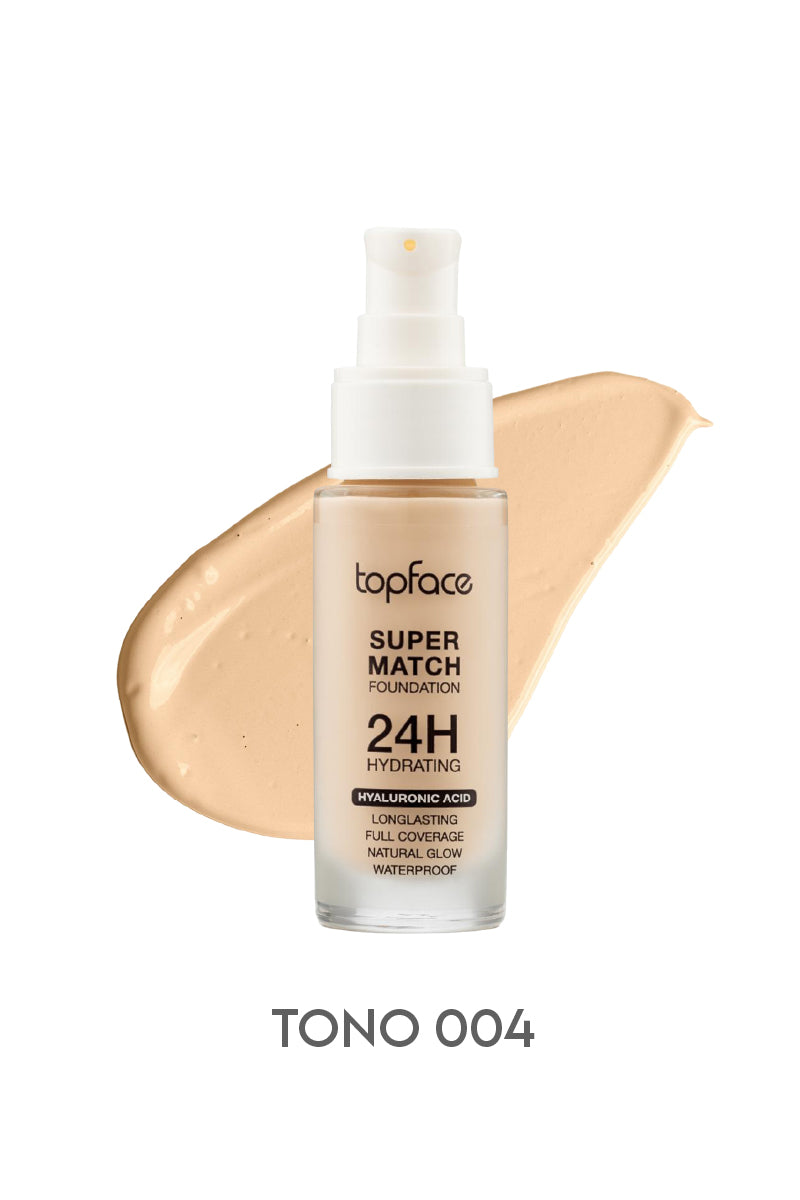 Base liquida Super match foundation 24h hydrating de Topface
