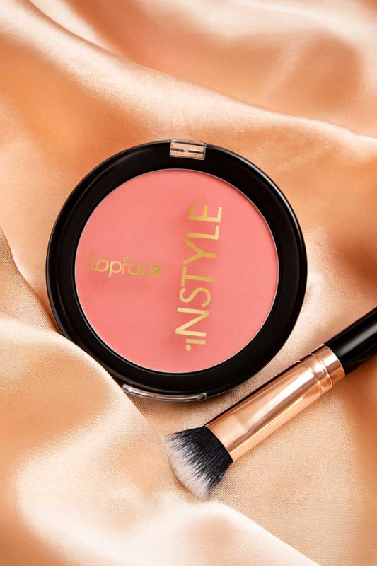 Blush on INSTYLE en polvo con aceite de macadamia
