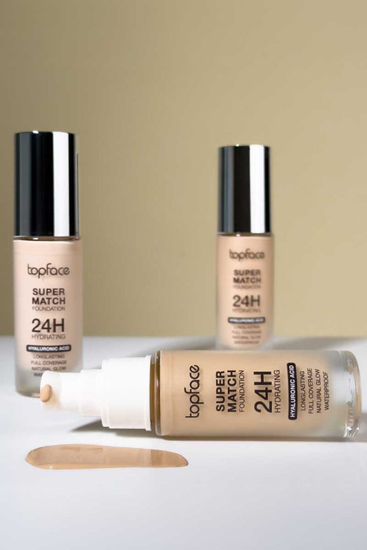 Base liquida Super match foundation 24h hydrating de Topface