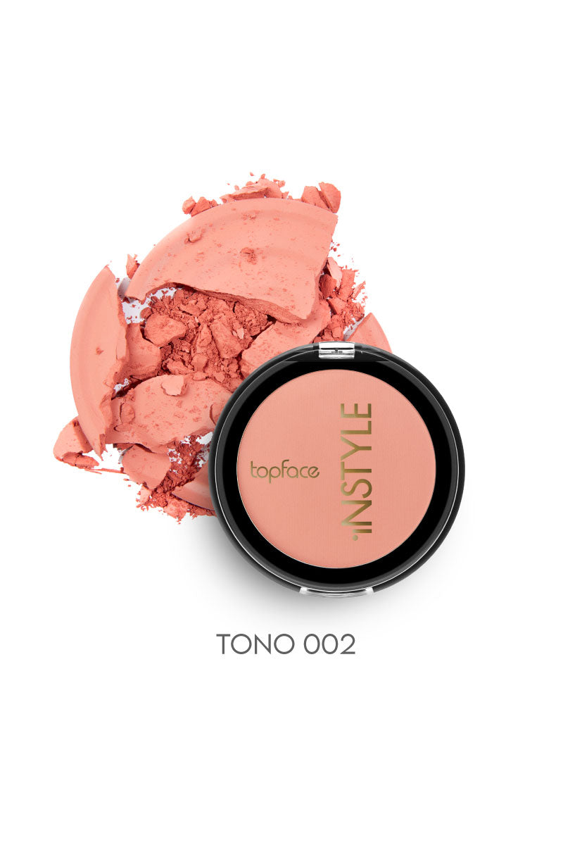 Blush on INSTYLE en polvo con aceite de macadamia