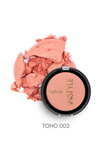 Blush on INSTYLE en polvo con aceite de macadamia