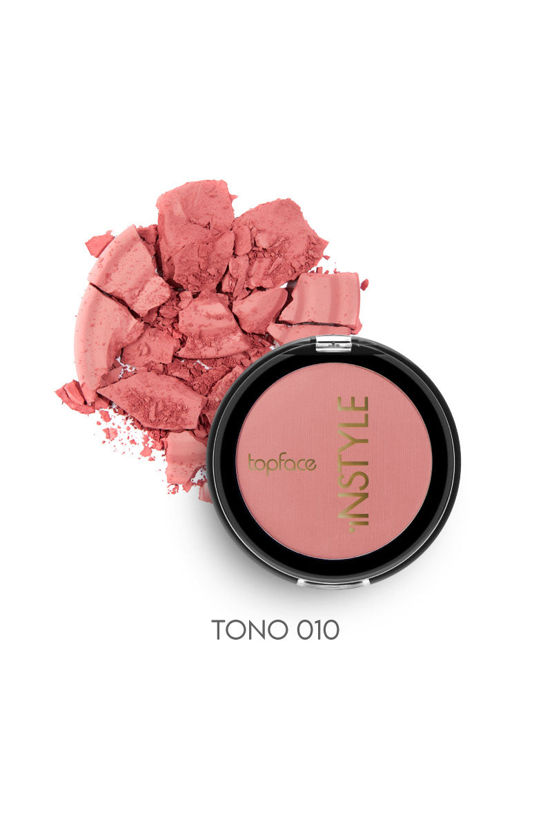 Blush on INSTYLE en polvo con aceite de macadamia