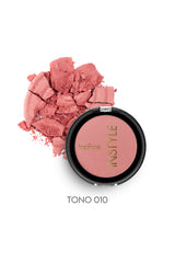 Blush on INSTYLE en polvo con aceite de macadamia