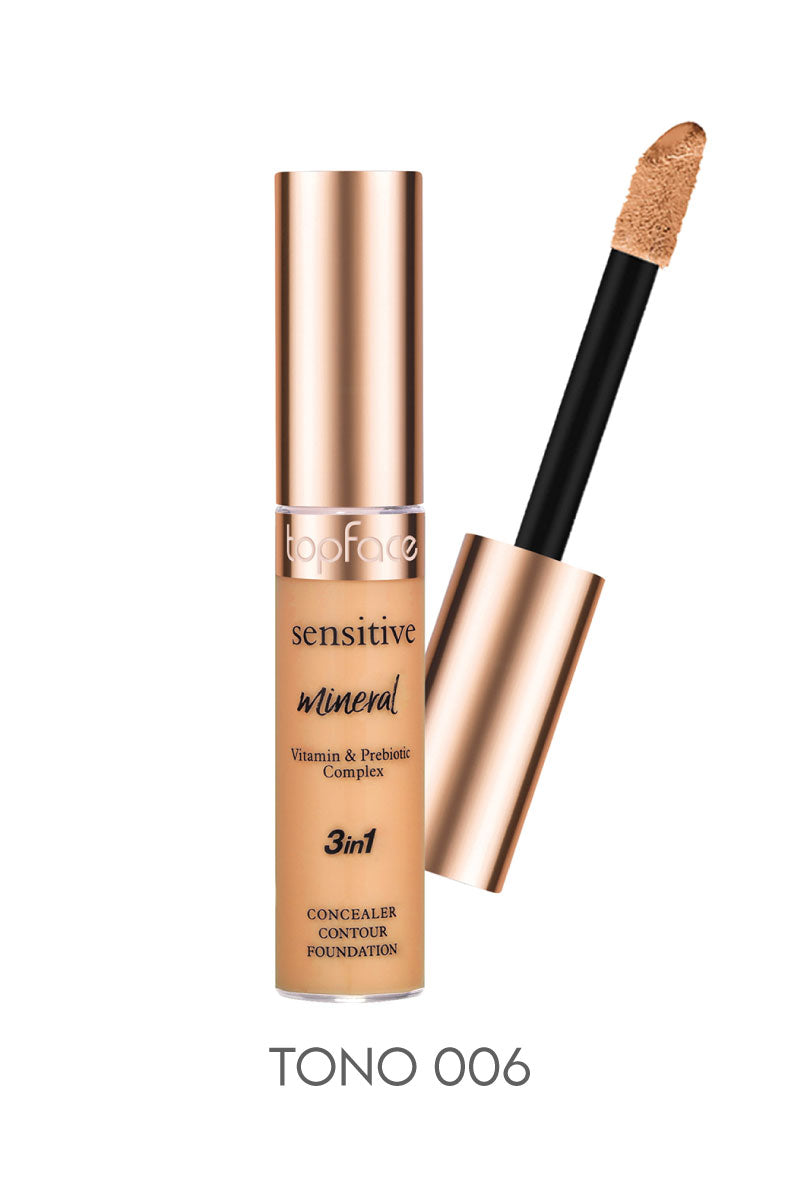 Base contorno corrector sensitive mineral 3 en 1