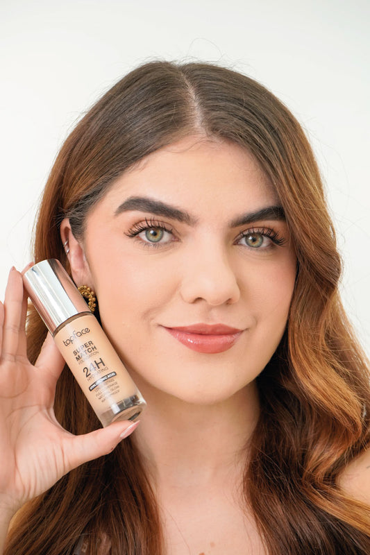 Base liquida Super match foundation 24h hydrating de Topface